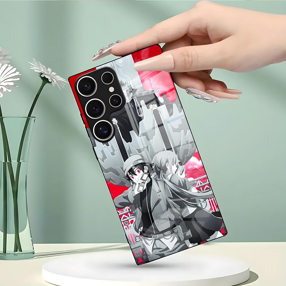 Чехол для телефона Гасай Юно для Samsung S26 S25 Edge Ultra 23 22 21 20 Ultra Plus S24 Fe Стеклянный чехол