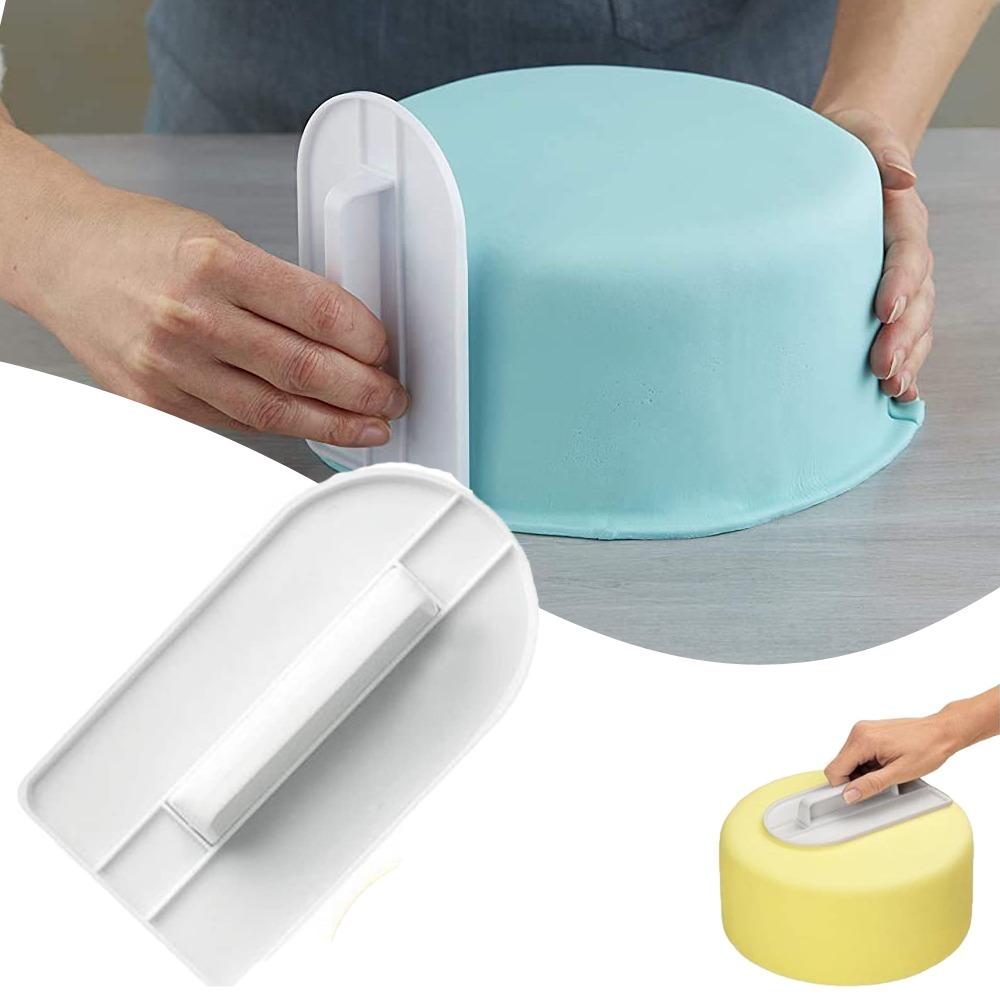 Пластиковый сглаживатель для торта DIY Сглаживатель для мастичного торта Шпатели Скребок Полировочные инструменты Форма Кисть для торта Инструменты для выпечки Кухонные аксессуары