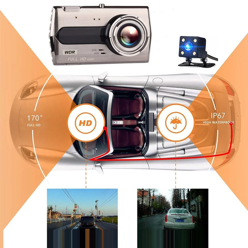 Car DVR Full HD 1080P Dash Cam Vehicle Camera Drive Video Recorder Black Box Auto Dashcam Night Vision Car Accessories Registrar