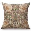 Classic Morris Flower Floral Pattern Pimpernel Red Yellow Pink Blue Home Decorative Art Sofa Pillow Case Linen Cushion Cover