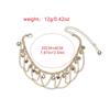 Bohemian Wave Fringe Punk Style Personalized Chain Anklet Lady High Heel Foot Chain  Lady High Heel