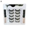 1 Set Magnetic Eyelashes with Eyeliner Tweezer Natural Looking Magnetic Fake Lashes with Applicator Tool Women Girls Eye Makeup Tools