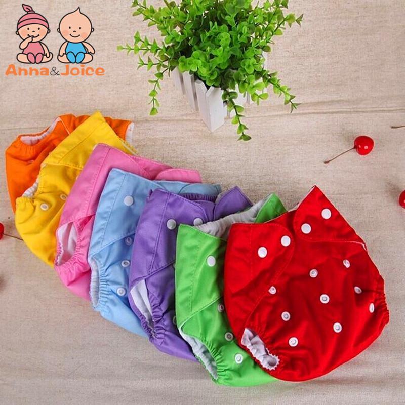 Baby Diapers Washable Reusable Nappies Grid/Cotton Training Pant Cloth Diaper Baby Winter