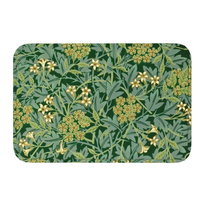 Пользовательский узор William Morris Compton Floral Art Nouveau коврик для двери ванной коврик для пола текстильный узор туалетный коврик коврик для ног