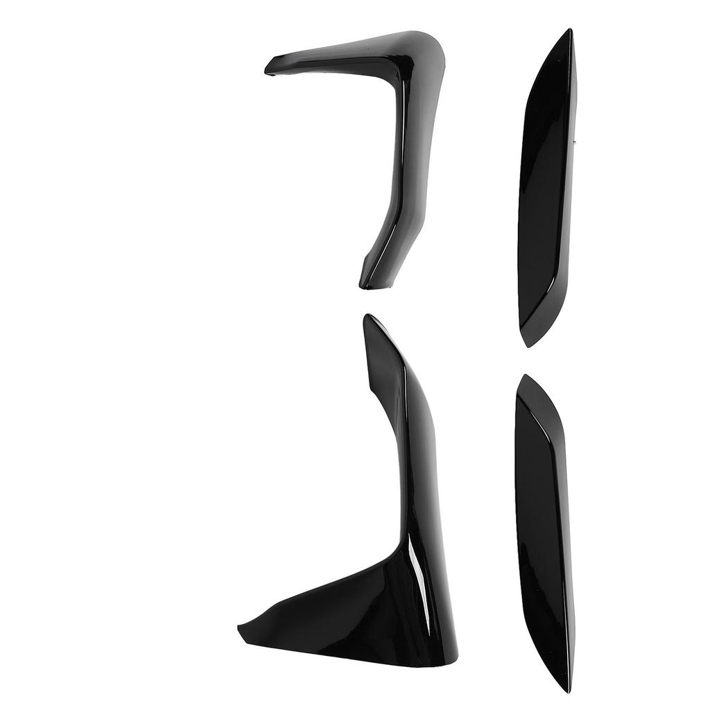4Pcs Front Bumper Grille Fog Light Spoiler Set ABS Improve Sporty Appearance Front Bumper Splitter for F80 F82 F8 4