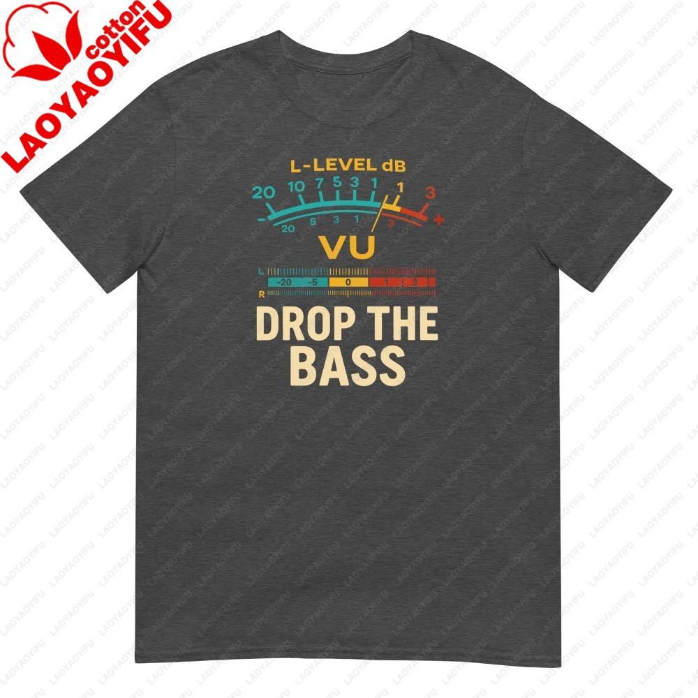 Retro Vu Meter Vintage Hifi Audio Stereo Music Sound Tshirt