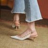 Women Heels Shoes Wedding Shoes Pointed Toe Thin Heels Women Shoes Elegant Office Shoes Women Pumps Women Classic Pumps Sandal Leather Pumps