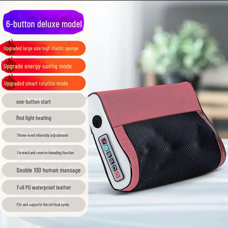 Умная многозонная массажная подушка: Поддержка поясницы для шеи, талии, спины, плеч, домашнего отопления