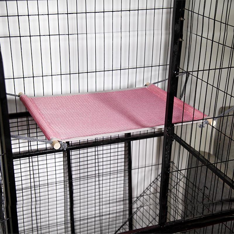 Cat Hammock Bed Breathable Mesh Hanging Pet Bed Removable Washable Design For Cat Cage Rest Summer Use