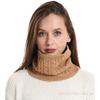 Solid Cashmere Plush Warm Winter Ring Scarf Women Men Knitted Full Face Mask Snood Neck Scarves Bufanda Thick Muffler  New