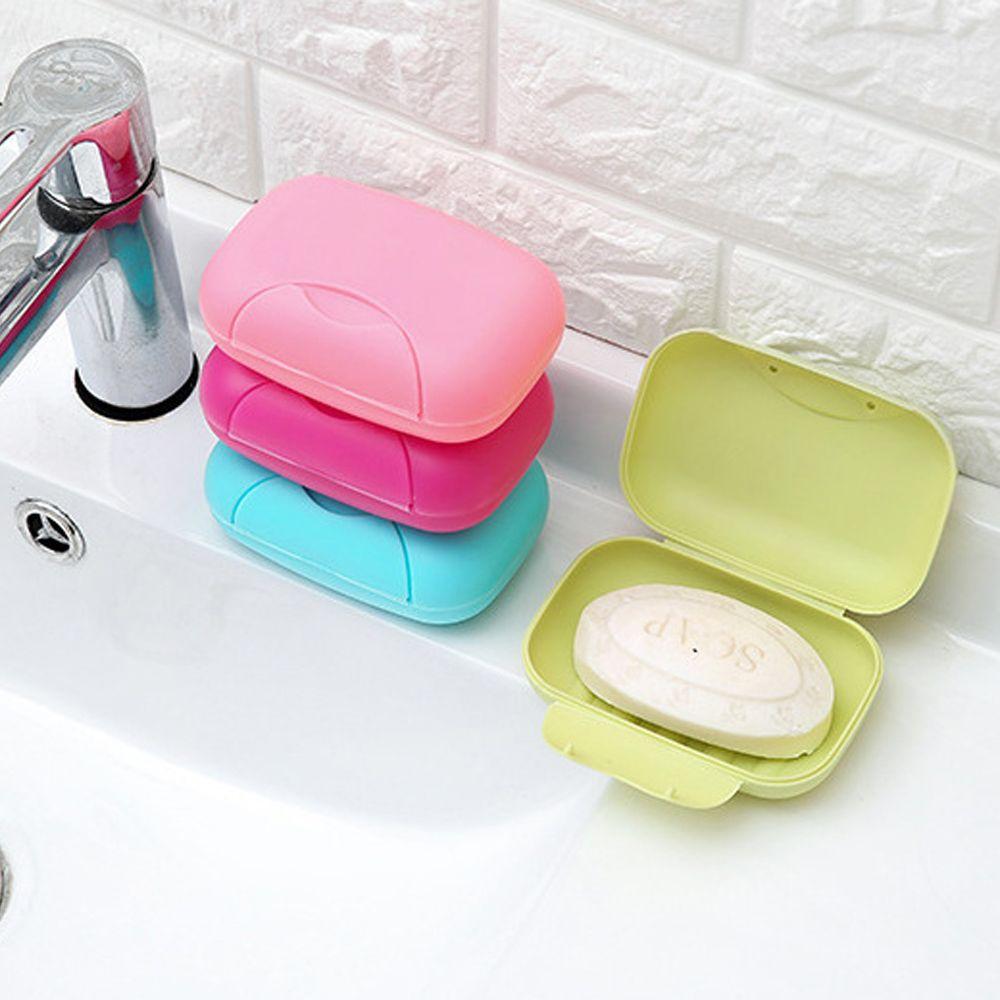 Box Cover Leakproof Travel Plastic Soap Case Soap Box Soap Holder Container Soap Dishes