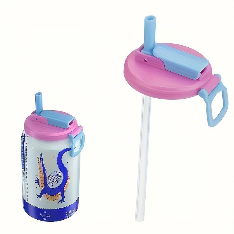 4PCS Reusable Soft Drink Can Lid, Four Colors, Can Be Used for Beverages, Juices and Soft Drinks, and Comes with a Straw