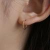 Less Is More 14K Gold One-touch Twist Earring