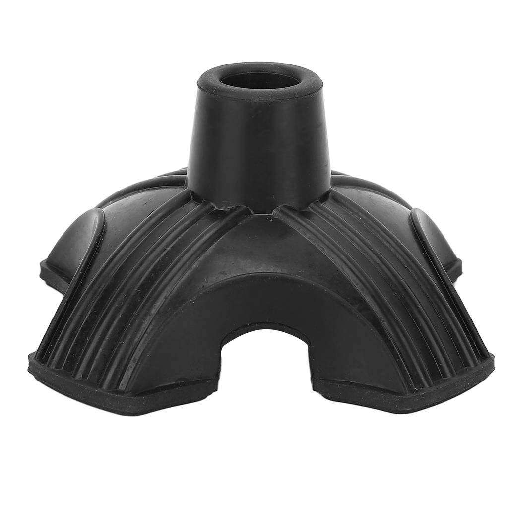 Quad Support Cane Tip Slip Resistance Wearproof Thickened Quadruple Replacement Rubber Cane Tips