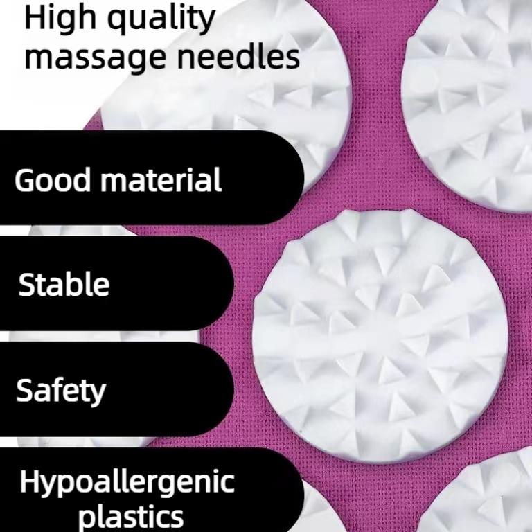 Массажный акупунктурный коврик 3 в 1 с роликом для спины и шеи