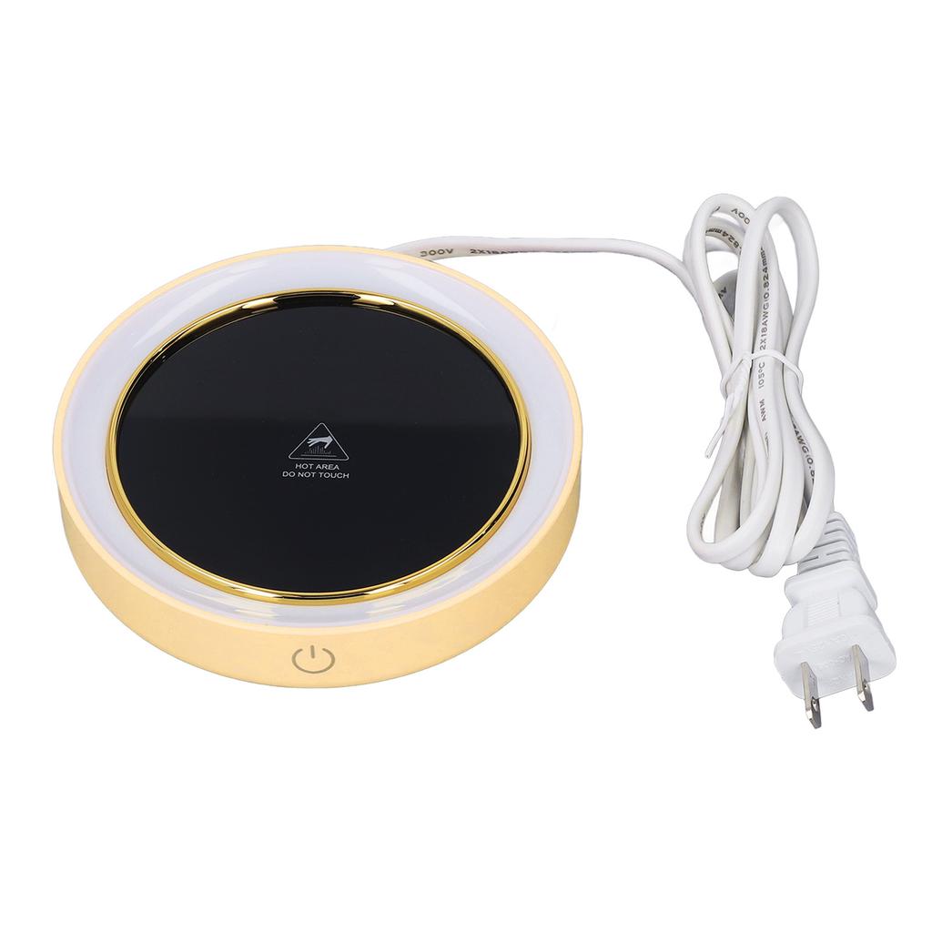Electric Cup Warmer Constant Temperature 2 Modes LED Light Desk Cup Warmer for Office Cafe Home AC