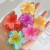 1/6Pcs Hawaiian Gradient Hair Clip Flower Hair Claws Women Small Size Fashion Headwear Hairpin Crab Barrette Hair Accessories 2025