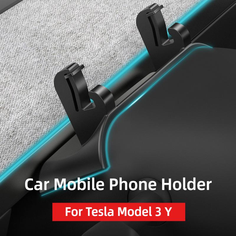 Для Tesla Model 3 Y Juniper Жидкий силикон Автомобильный держатель для телефона Кронштейн на рулевом колесе Без следов Зажим Аксессуары 2017-2025