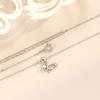 Qingkong Butterfly Necklace Femininity Girlfriend Pendant Niche Mori Versatile Ins Style Jewelry Premium Durable