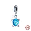 New In Original Charm Copper Ocean Series Sea Turtles Charms Beads Fit 3Mm Original Bracelet For Women Diy Fine Jewelry Gift