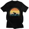 Vintage Mountain Bike T Shirt Men Retro Short Sleeve Cotton T-shirt MTB Biking Bicycle Tee Top Summer Leisure Clothing Gift Idea