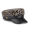 Hat industry осень и зима новый ПУ леопардовый берет R
