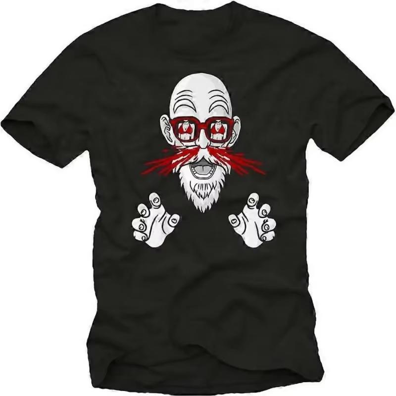 Unisexs Anime Dragon Ball Muten Roshi T Shirt Cotton Tee Women Shortsleeve Streetwear Casual 2026 New Summer Funny Humor Novelty