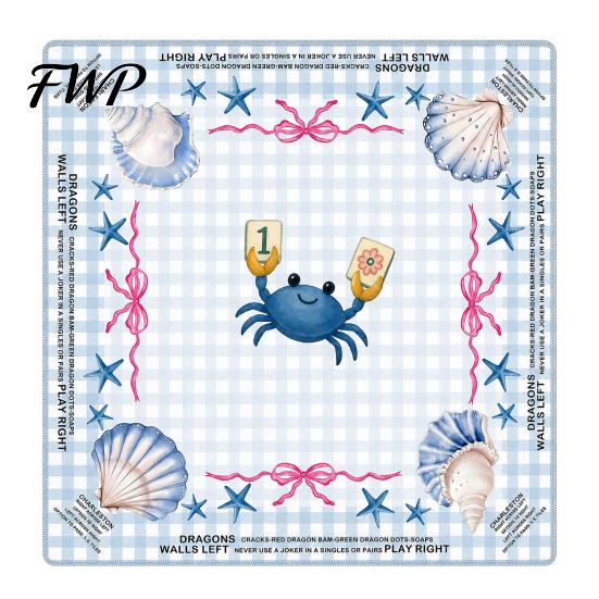 Poker Game Table Cover Square Mahjong Mat for Table, Anti-Slip Noise Reduction Card Pad Cover, Waterproof Washable Diatomaceous American