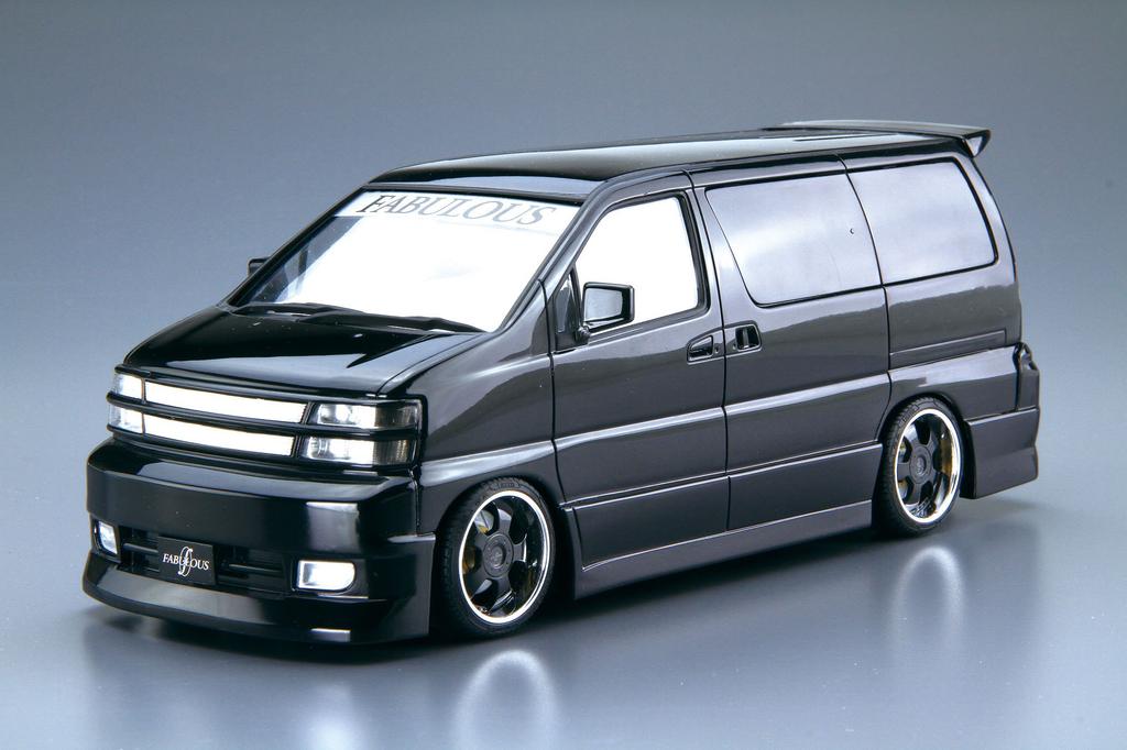 Aoshima Bunka Kyozai Масштаб Серия Тюнингованных Автомобилей 43 Nissan Fabless APE50 Elgrand 2000 Пластиковая Модель 1/24 №
