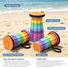 Heavy‑Duty Foldable Retractable Stool Lightweight Compact Aluminum Portable Camping Fishing Seat with Carry Storage Bag