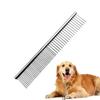 Расческа для собак Металлическая расческа для удаления шерсти для кошек Распутывающая щетка для чистки с закругленными зубьями для щенков котят короткошерстных длинношерстных линяющих уход