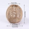 Imitation Rattan Lampshade Hand Woven Paper Rope Pendant Lamp Cover Ceiling Chandelier Light Shades Bedroom Living Room Decor