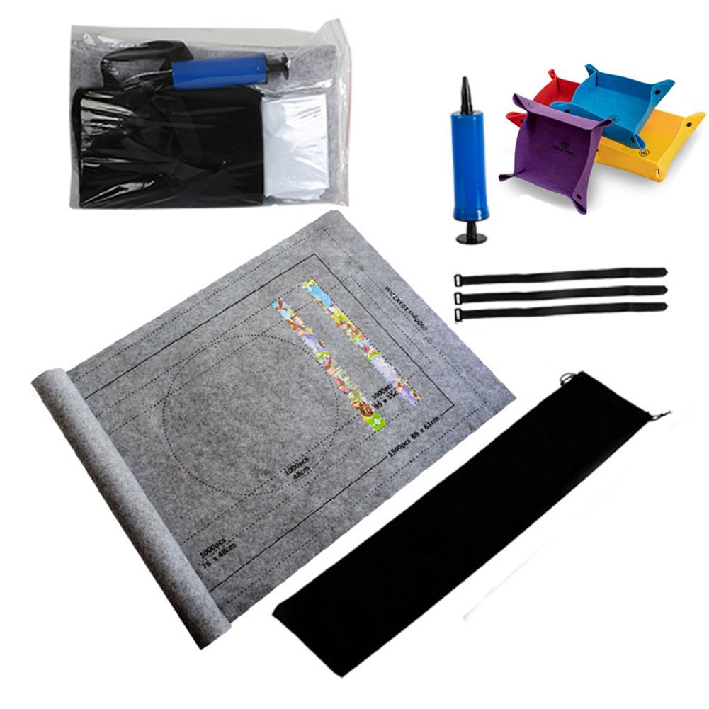 Piece Movement Jigsaw Puzzle Mat Set Puzzle Saver With Inflatable Tube Plus Pump For 2000 Pieces