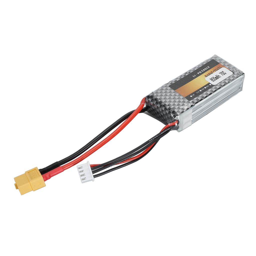 Drone Lithium Battery 11.1V 3S 850mah with XT60 Plug RC Remote Controlled Rechargeable for Quadcopte