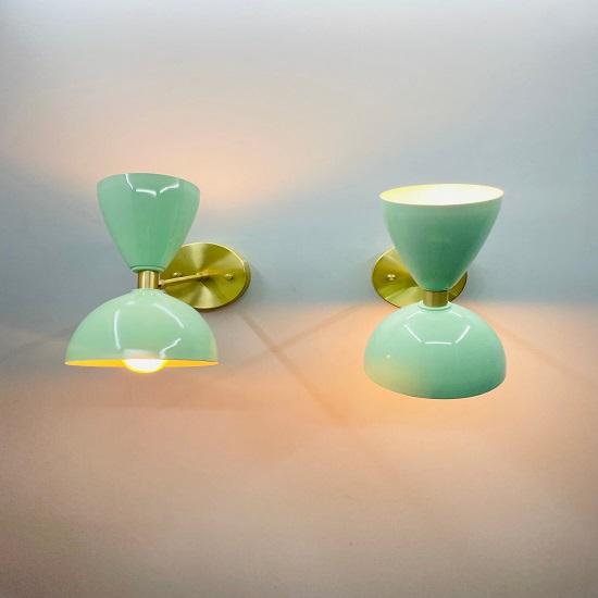 Итальянский светильник Diabolo Sputnik, настенный светильник середины 1950-х годов - набор из 2 шт.