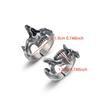 Skull Mask Ring Punk Alloy Opening Adjustable Men'S Ring