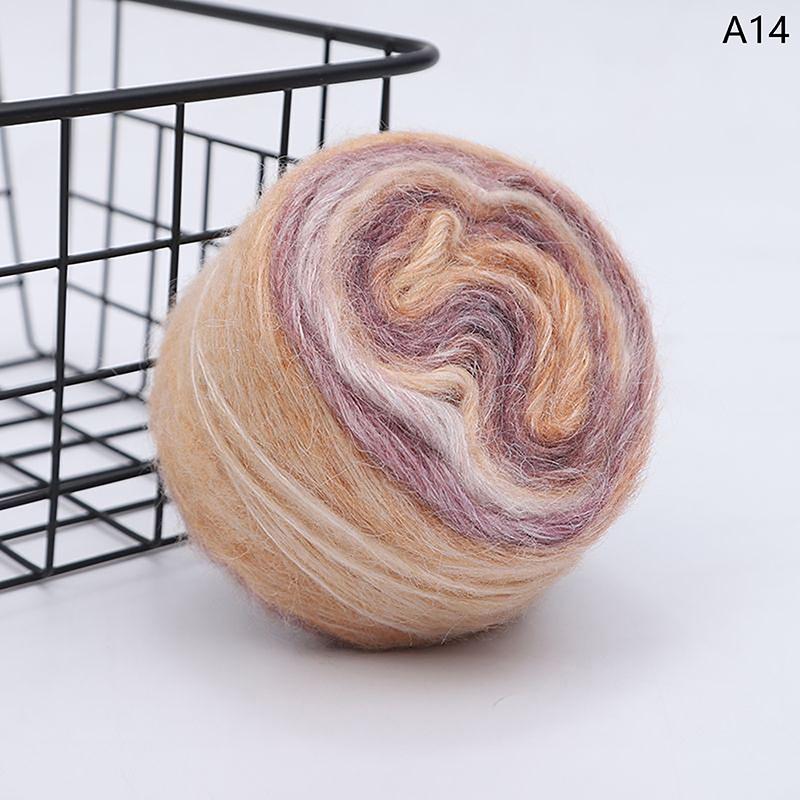 Градиентная разноцветная мохеровая разноцветная радужная пряжа 165 метров, ручная работа, мягкая пряжа для вязания крючком свитера, куртки