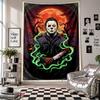 Wall TapestryHalloween Michael Myers Art Hanging Cloth Decorative Background Cover for Room Decoration
