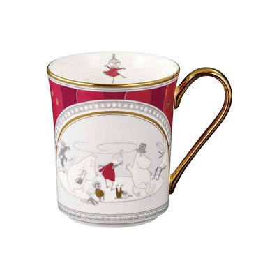 Кружка Noritake 395 куб. см Moomin Moominvalley Летний фестиваль 1 шт. Красный костяной фарфор TG93656/N-092L