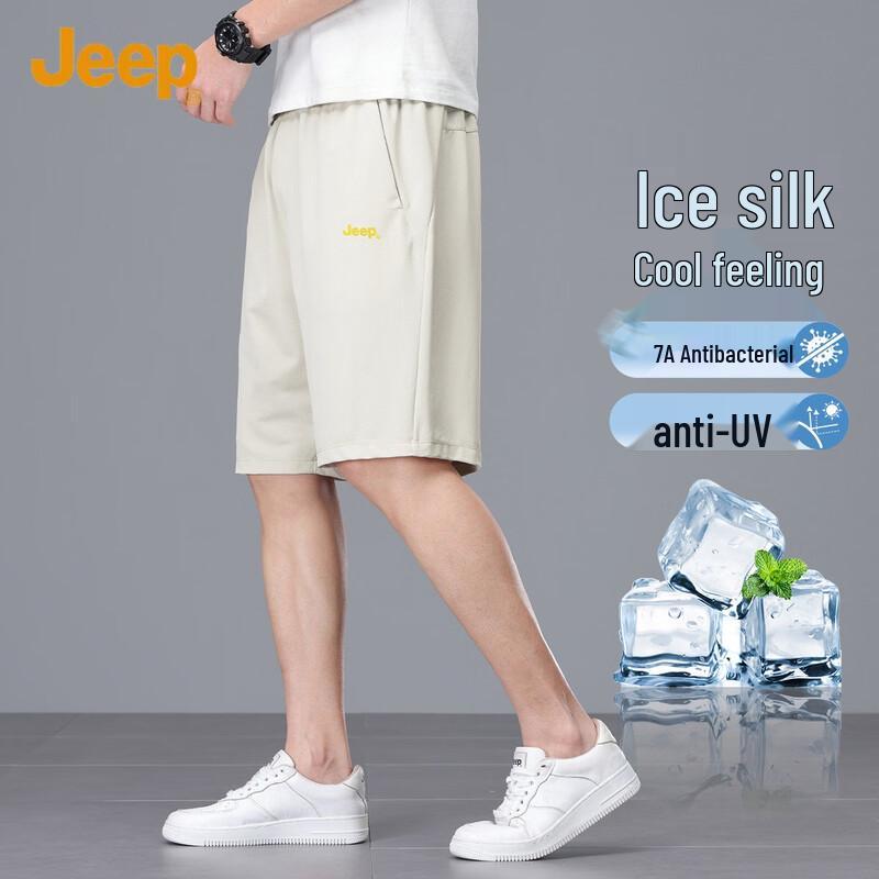 JEEP Men's Summer Breathable Stretch Casual Shorts