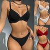 Women's Sexy Lingerie Mesh Vest Underwear Sexy Off Shoulder Two-piece Set Underwear