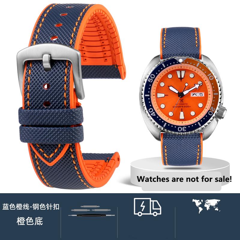 20 мм 21 мм 22 мм 23 мм 24 мм Унисекс Высококачественный нейлоновый ремешок с резиновой нижней частью Водонепроницаемый ремешок для часов для любой марки часов Мужской браслет