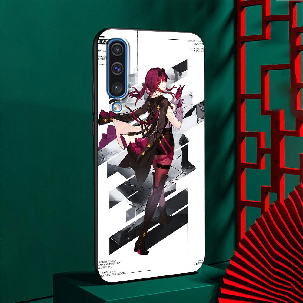 Чехол для телефона Samsung Galaxy A03 A04s A20 A30 A20e A70 A70s A50 A40 A30s A50s A20s A10s, TPU, Черный, с изображением Rail Kafka Honkai Star