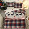 Christmas Snowflake Comforter Bedding Set Home Duvet Cover Warm Hotel Decor King Queen Single Hot Sale