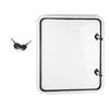 RV Baggage Door Heavy Duty Square Rounded Corners Storage Baggage Hatch Door with Flat Lock and Keys