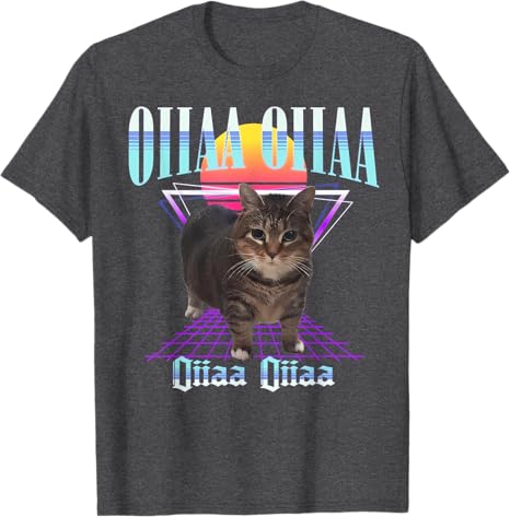 Oiia Oiia Cat Meme Funny Spiningcat Novelty Gift For Men Women Tshirt Funny Kitty Lover Saying Tee Short Sleeve Graphic Outfit