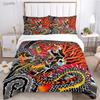 Fashion Dragon and Tiger Battle All Season Duvet Cover Bedding Sets Soft Quilt Cover and Pillowcases Single/Double/Queen/King