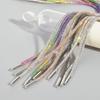 1Pcs DIY Strings Rhinestone Shoelaces, Luxury Rainbow Diamond Shoe Laces, Sneakers Laces, Shoes Round Shoelace, 100CM