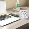 Silent Analog Alarm Clock Non Ticking, Gentle Wake, Beep Sounds, Increasing Volume, Battery Operated Snooze And Light Functions, Easy Set