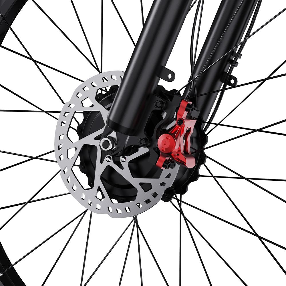 Electric Bicycle All Terrain Duotts 26" 750Wx2 Motor Fully Suspended Adult Electric Bicycle Max Load 150Kg Shimano 7 Speed Black S26